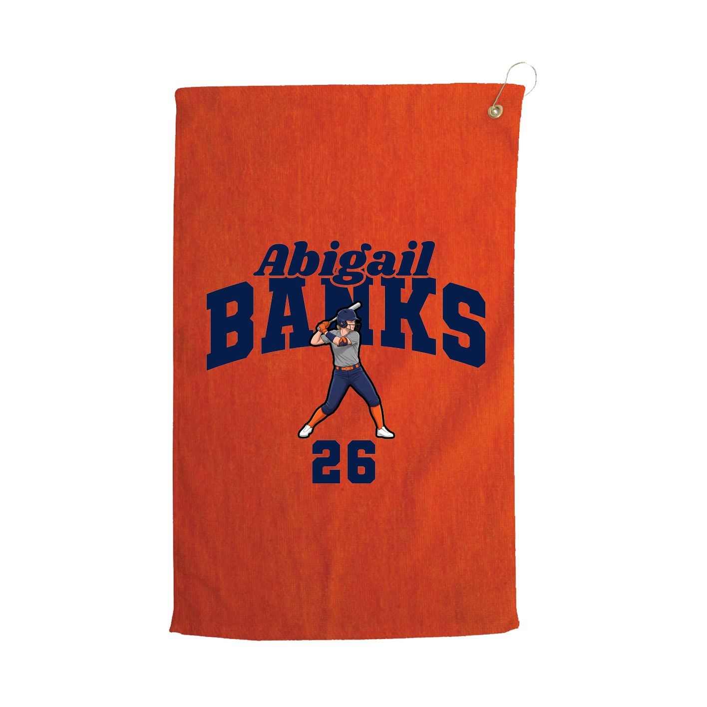 Golf Towel — Signature Arch in Orange