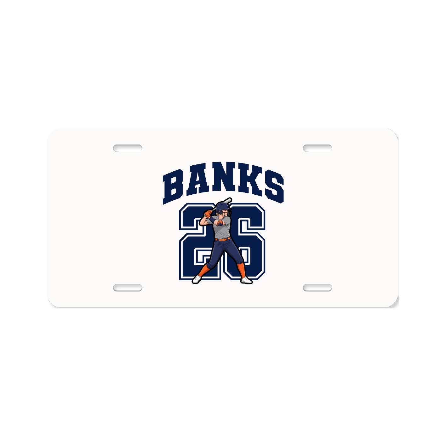 License Plate — Number in Classic