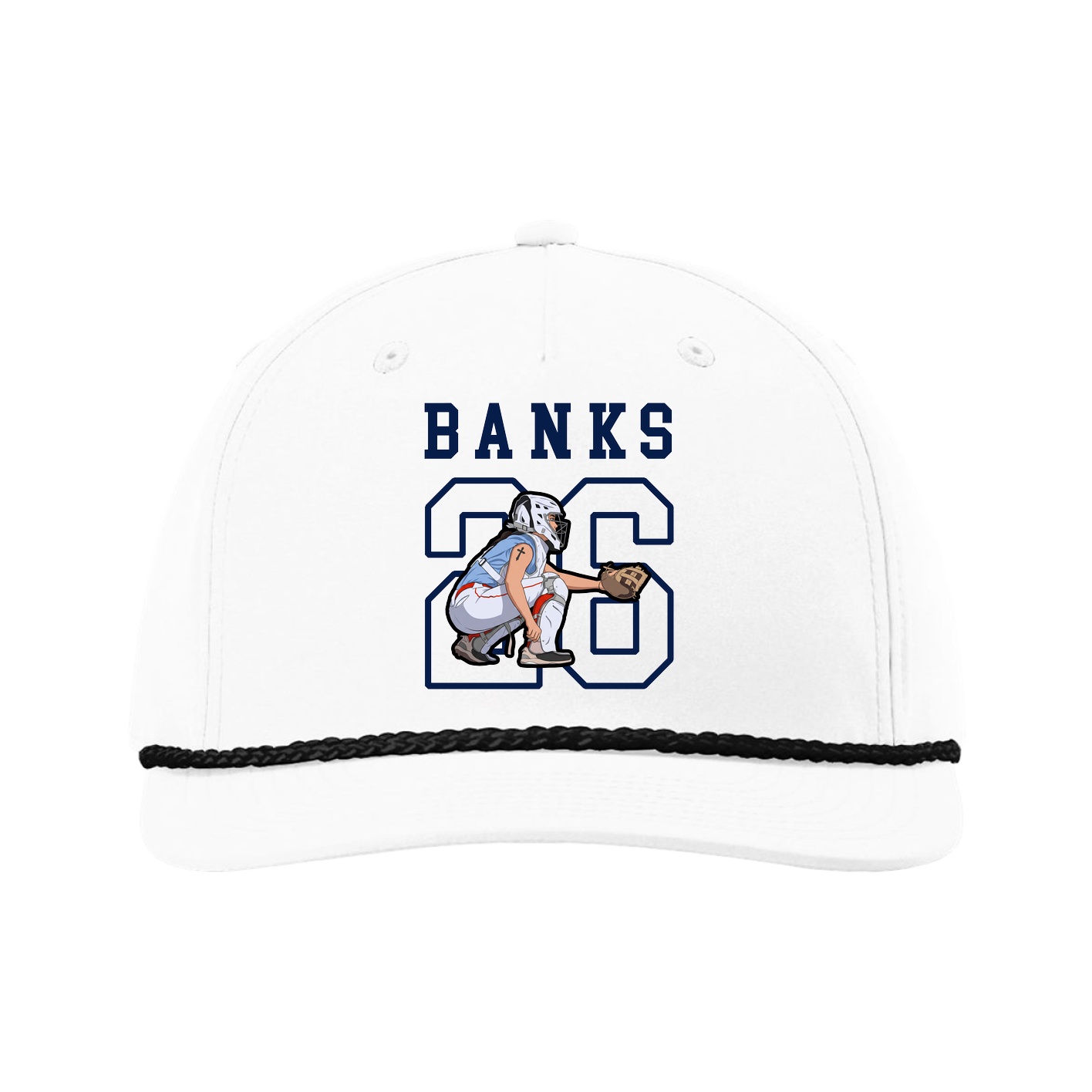 Five-Panel Classic Rope Cap — Shirsey in White