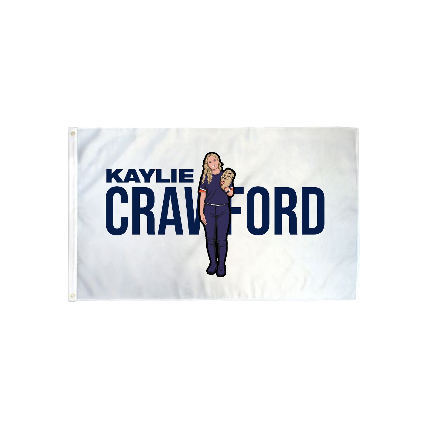 3x5 Flag — Player Name in Classic
