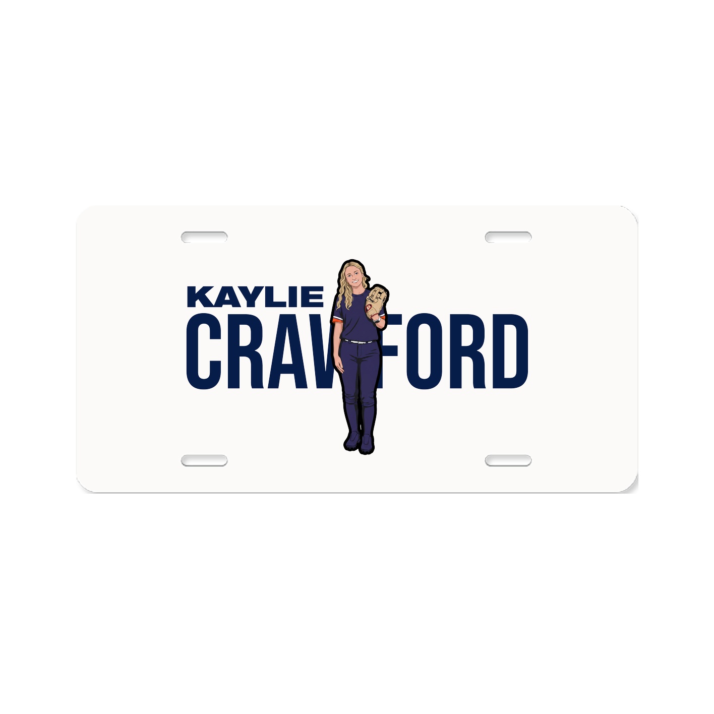 License Plate — Player Name in Classic