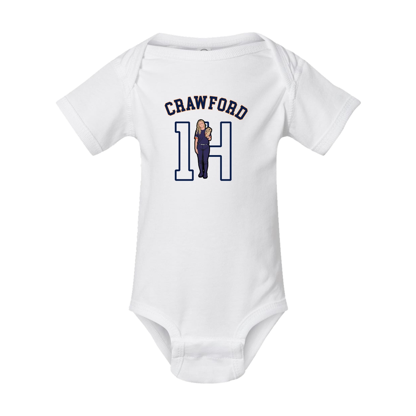 Baby Onesie — Shirsey Arch in White