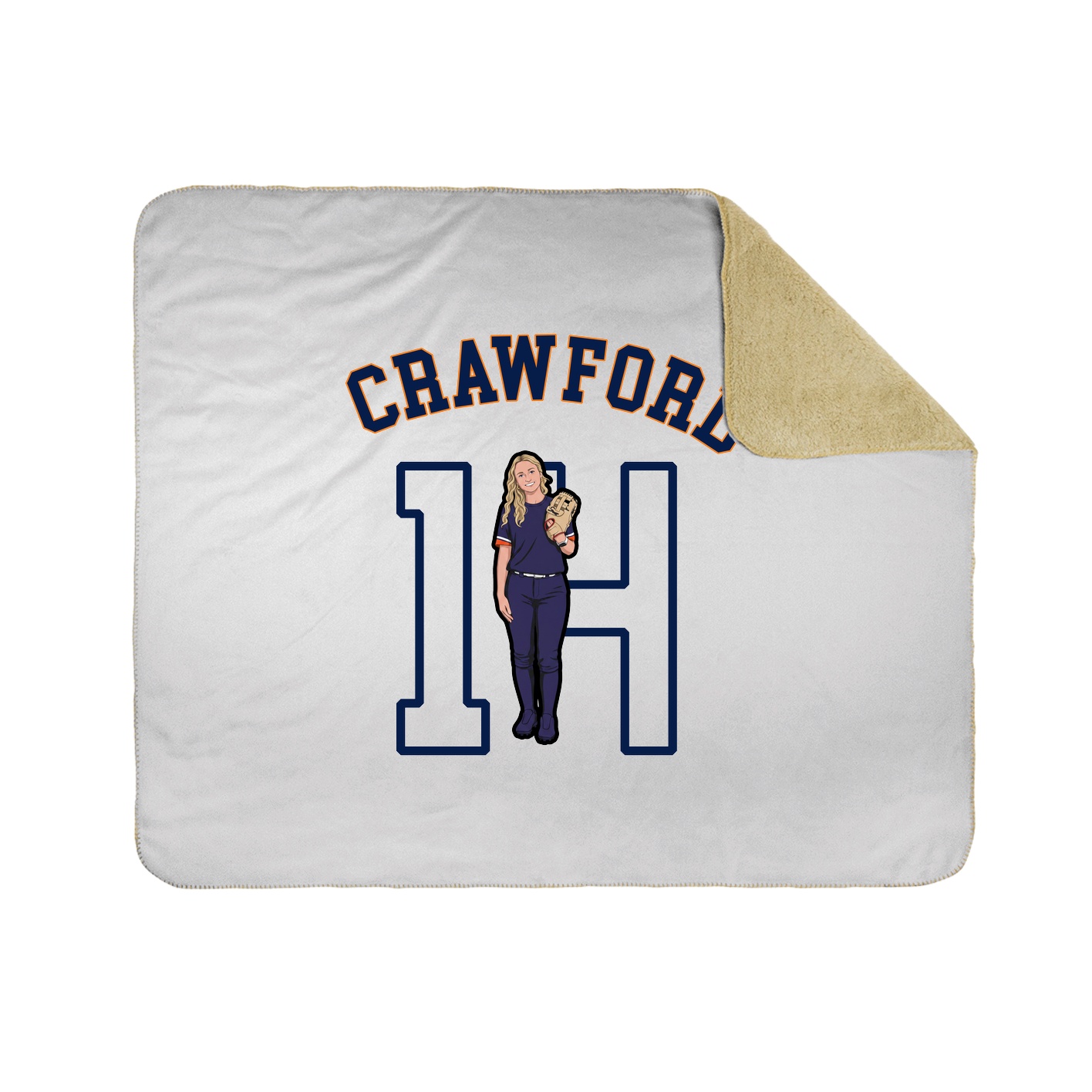 Throw Blanket — Shirsey Arch in White