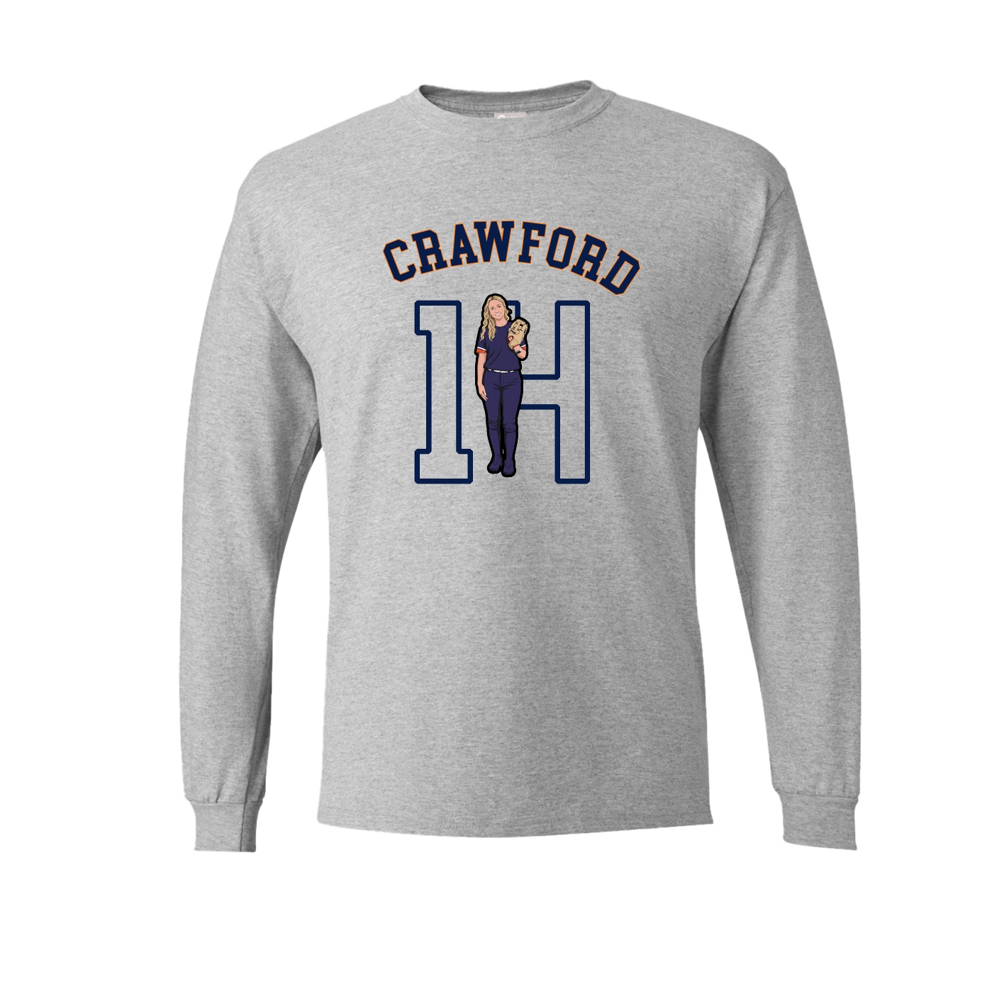 Long Sleeve Tee — Shirsey Arch in Grey