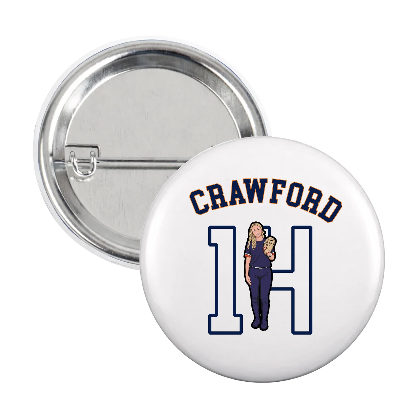 Game Day Button — Shirsey Arch in White
