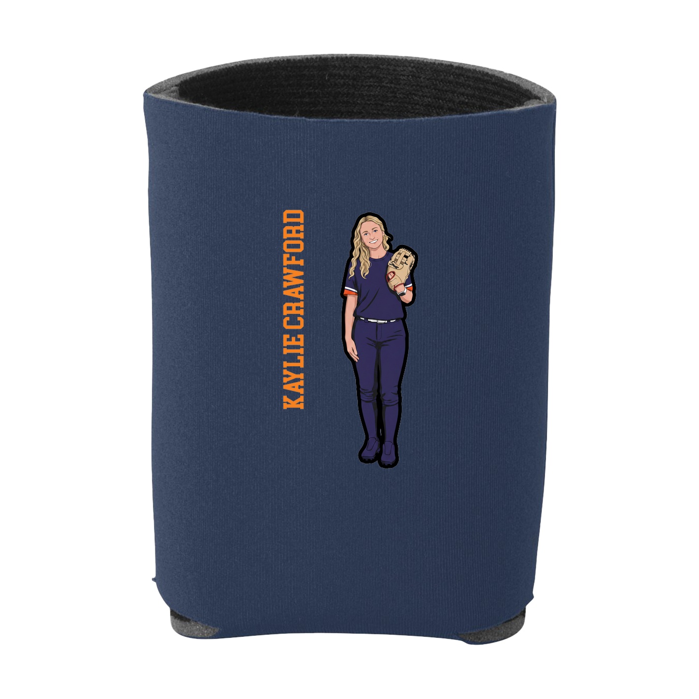 Can Holder — Name Vertical in Navy
