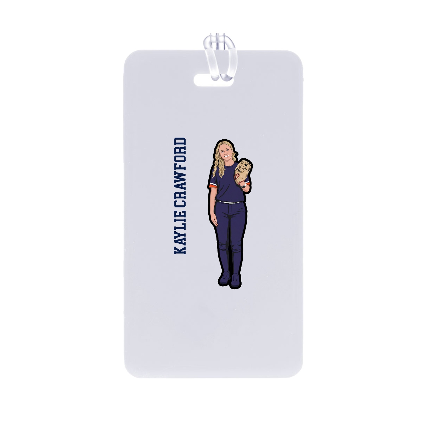 Bag Tag — Name Vertical in Classic