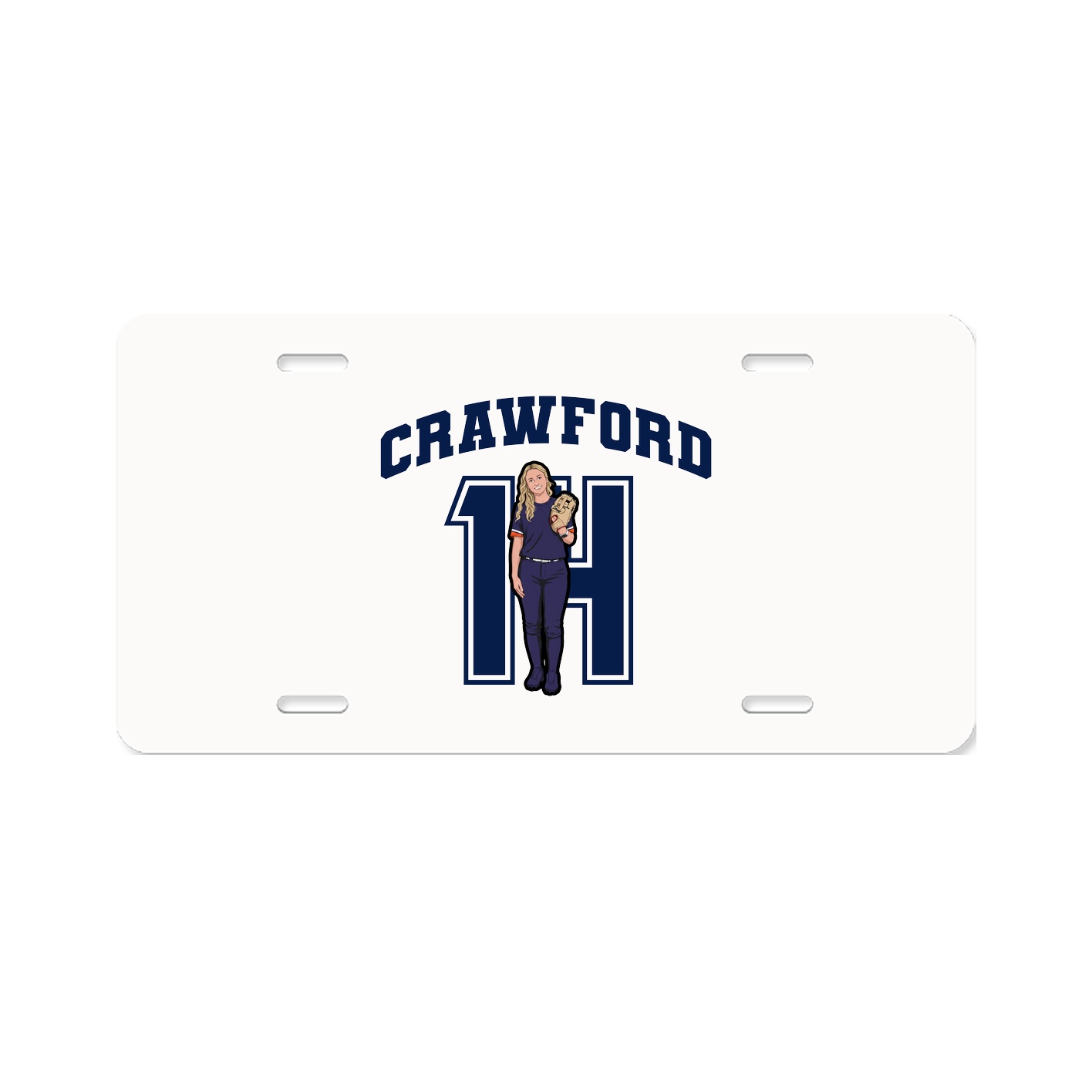 License Plate — Number in Classic