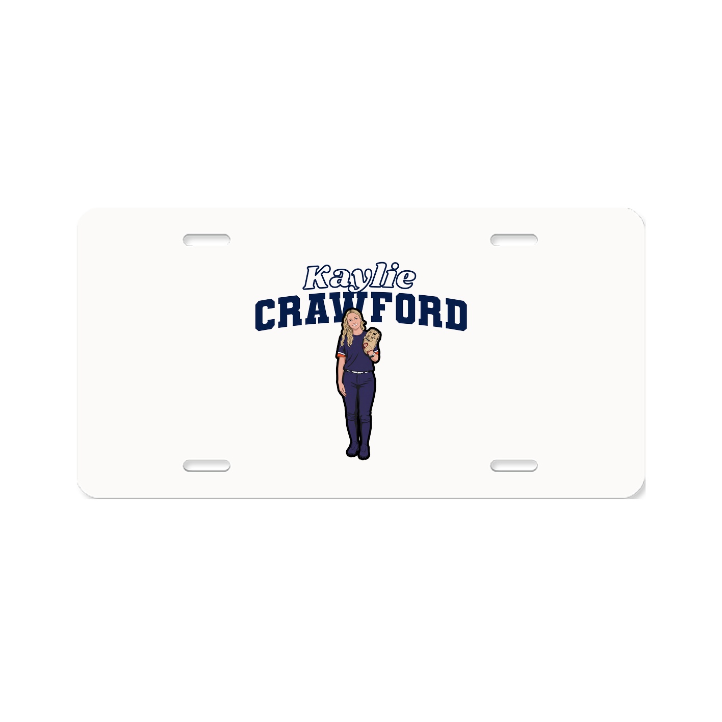 License Plate — Name Arch in Classic