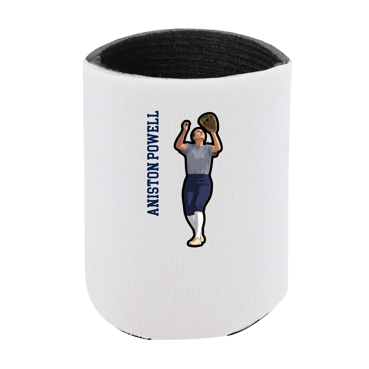 Can Holder — Name Vertical in White