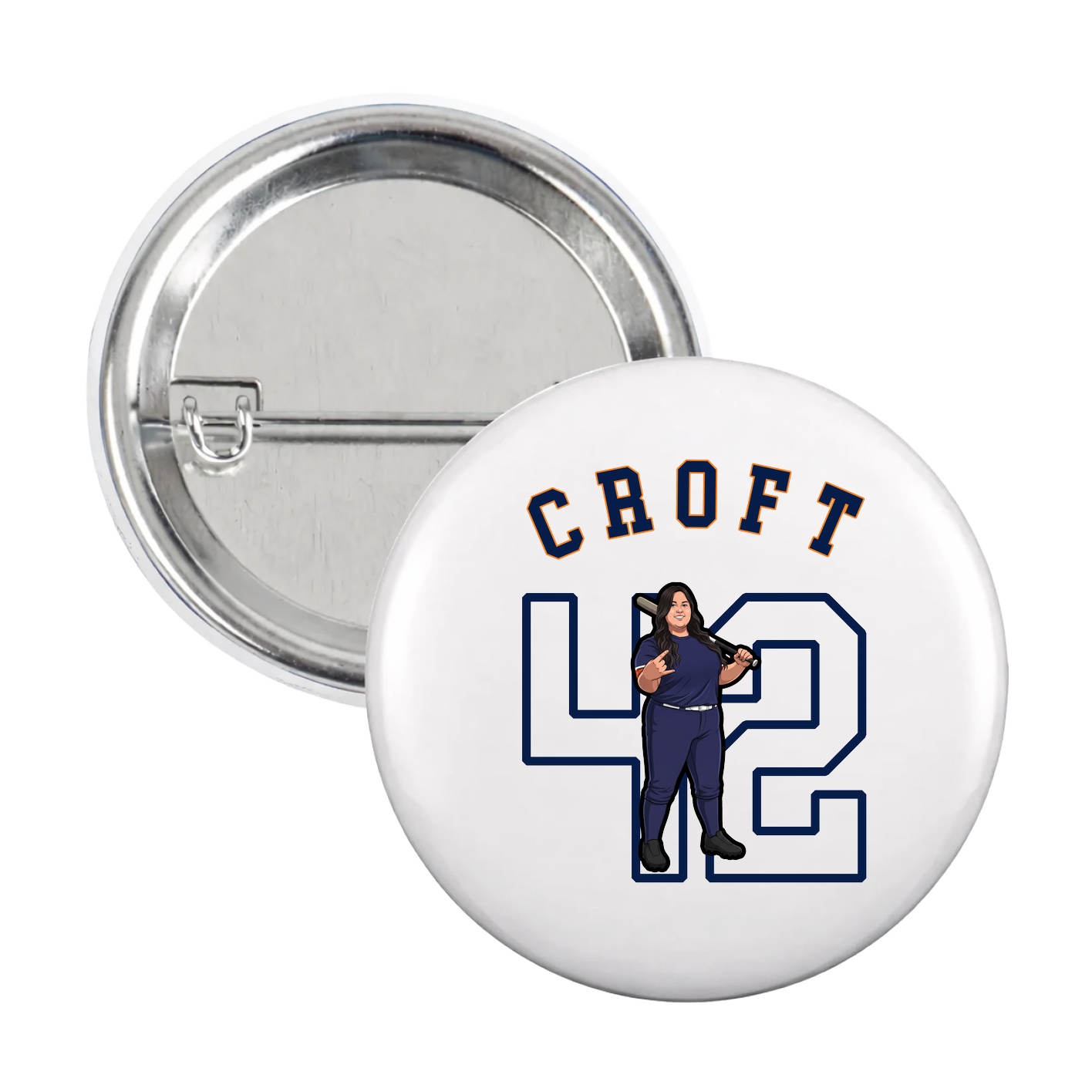 Game Day Button — Shirsey Arch in White