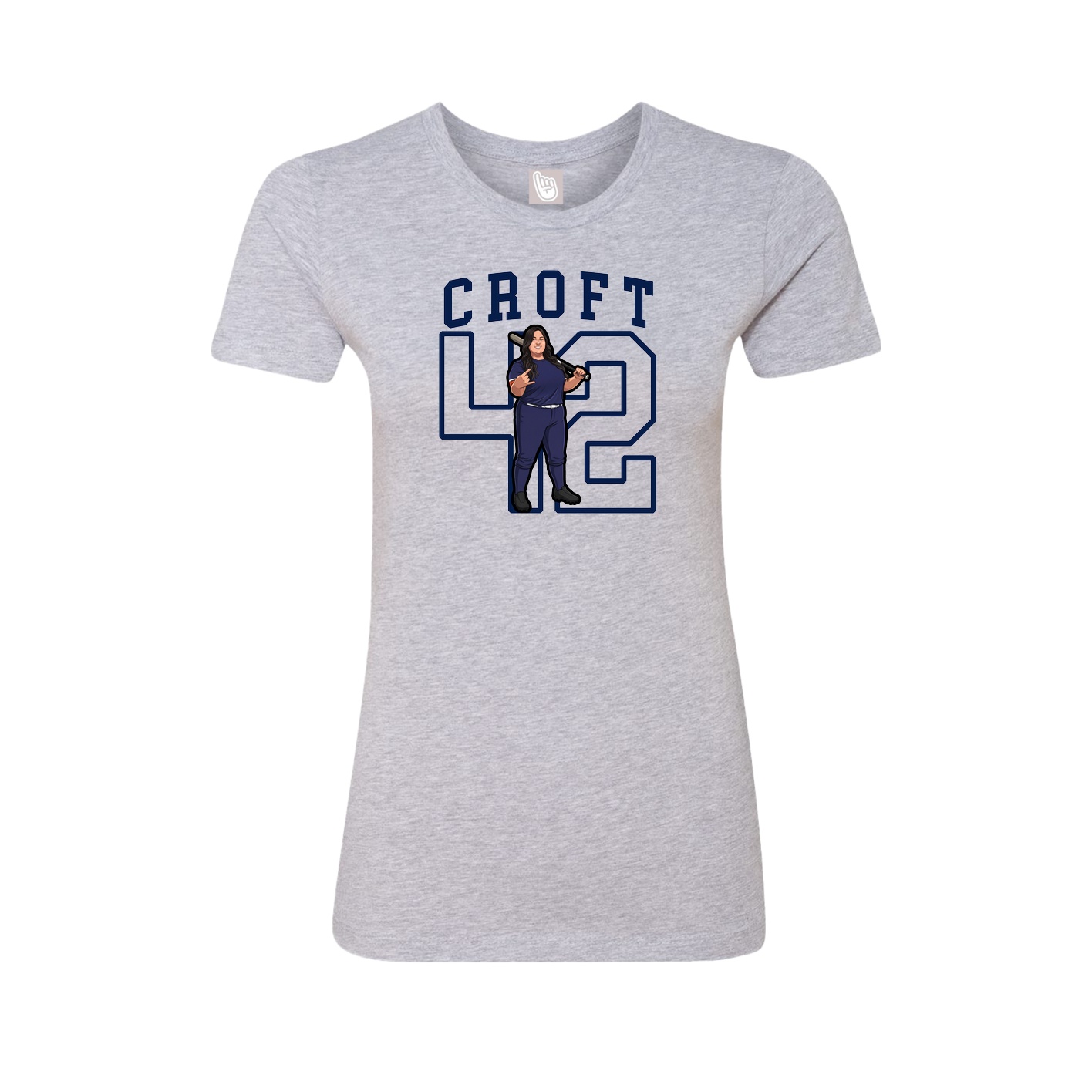 Fitted Women's Tee — Shirsey in Grey