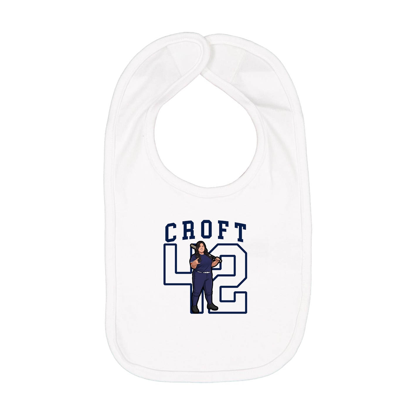 Infant Bib — Shirsey in White