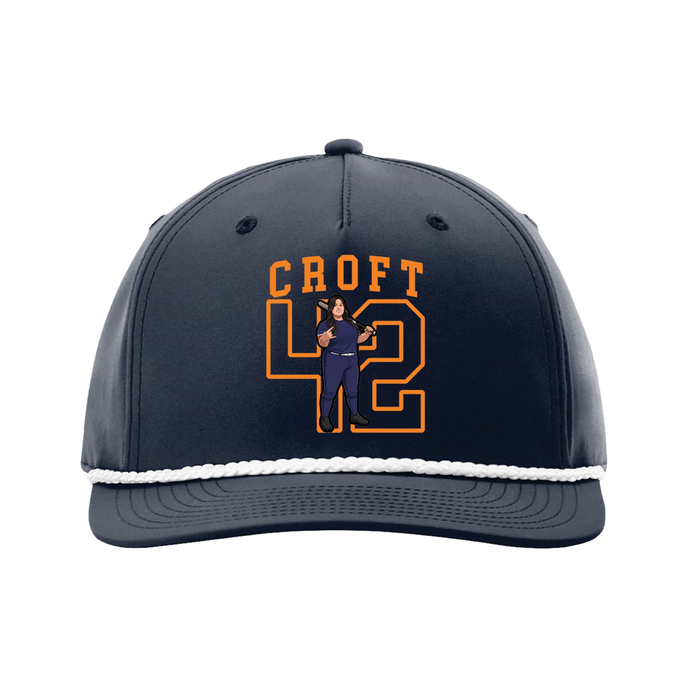 Five-Panel Classic Rope Cap — Shirsey in Navy