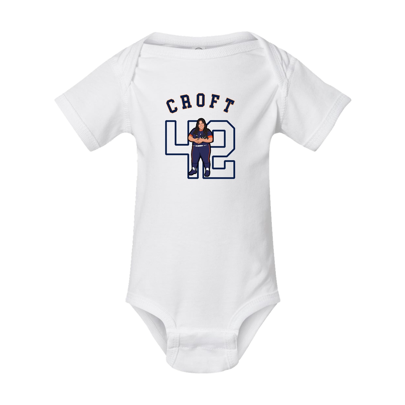 Baby Onesie — Shirsey Arch in White