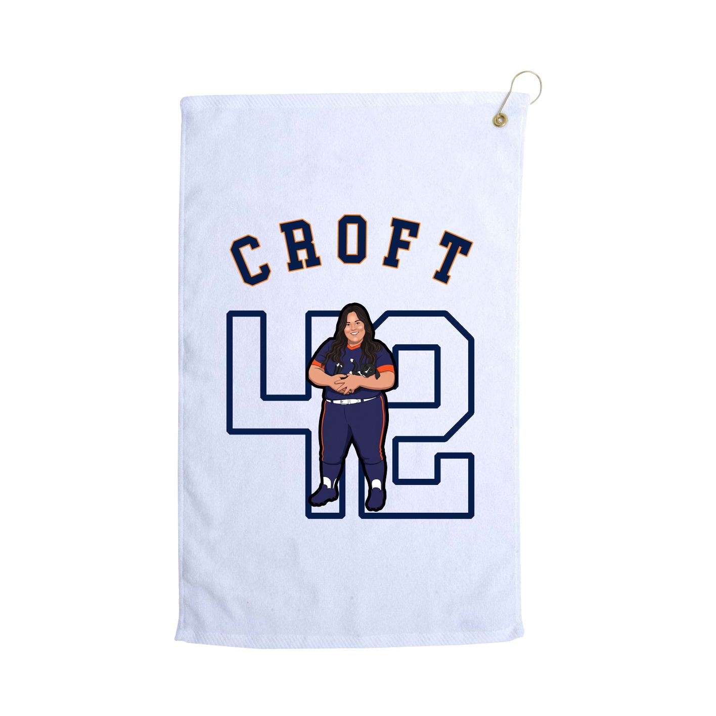 Golf Towel — Shirsey Arch in White