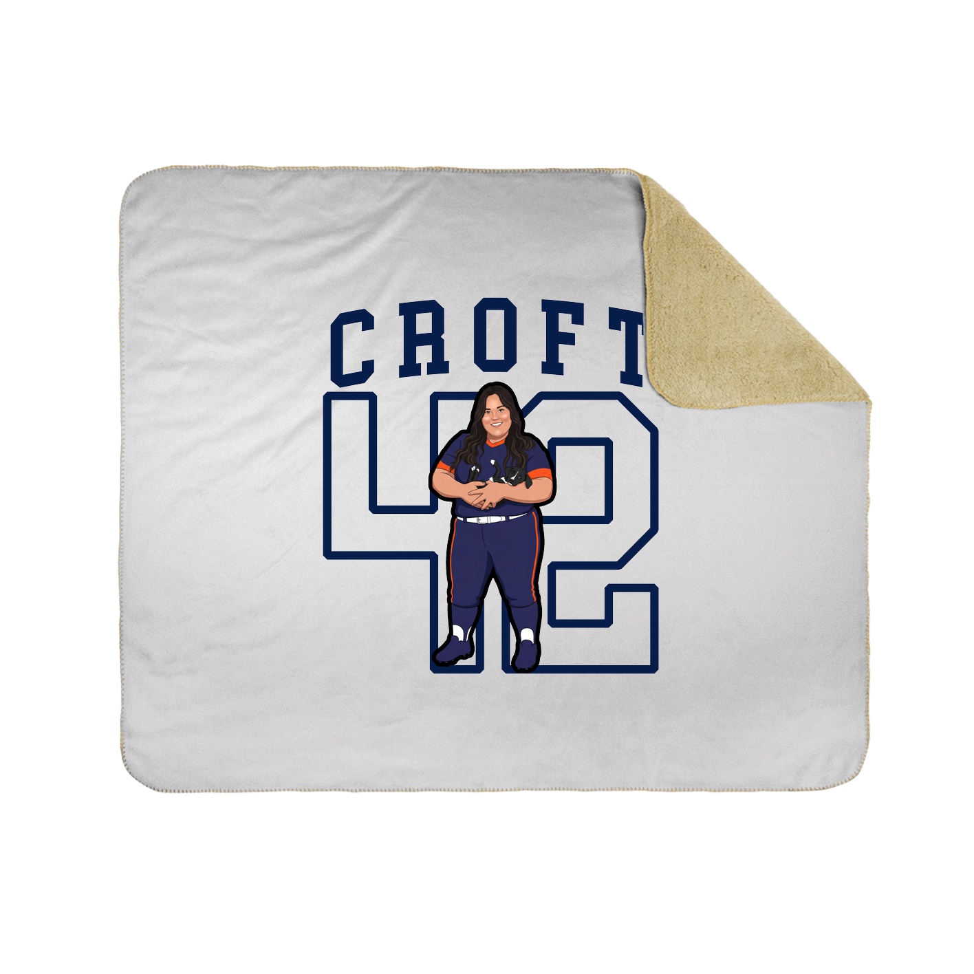 50x60 Sherpa Lined Throw Blanket