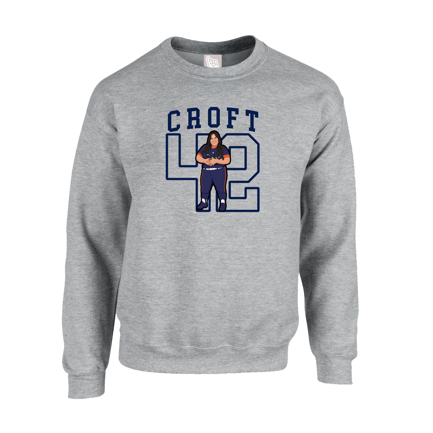 Fleece Crew — Shirsey in Grey