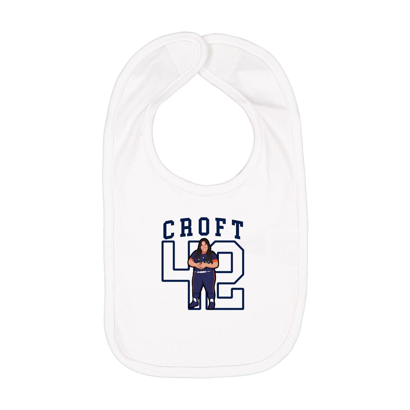 Infant Bib — Shirsey in White