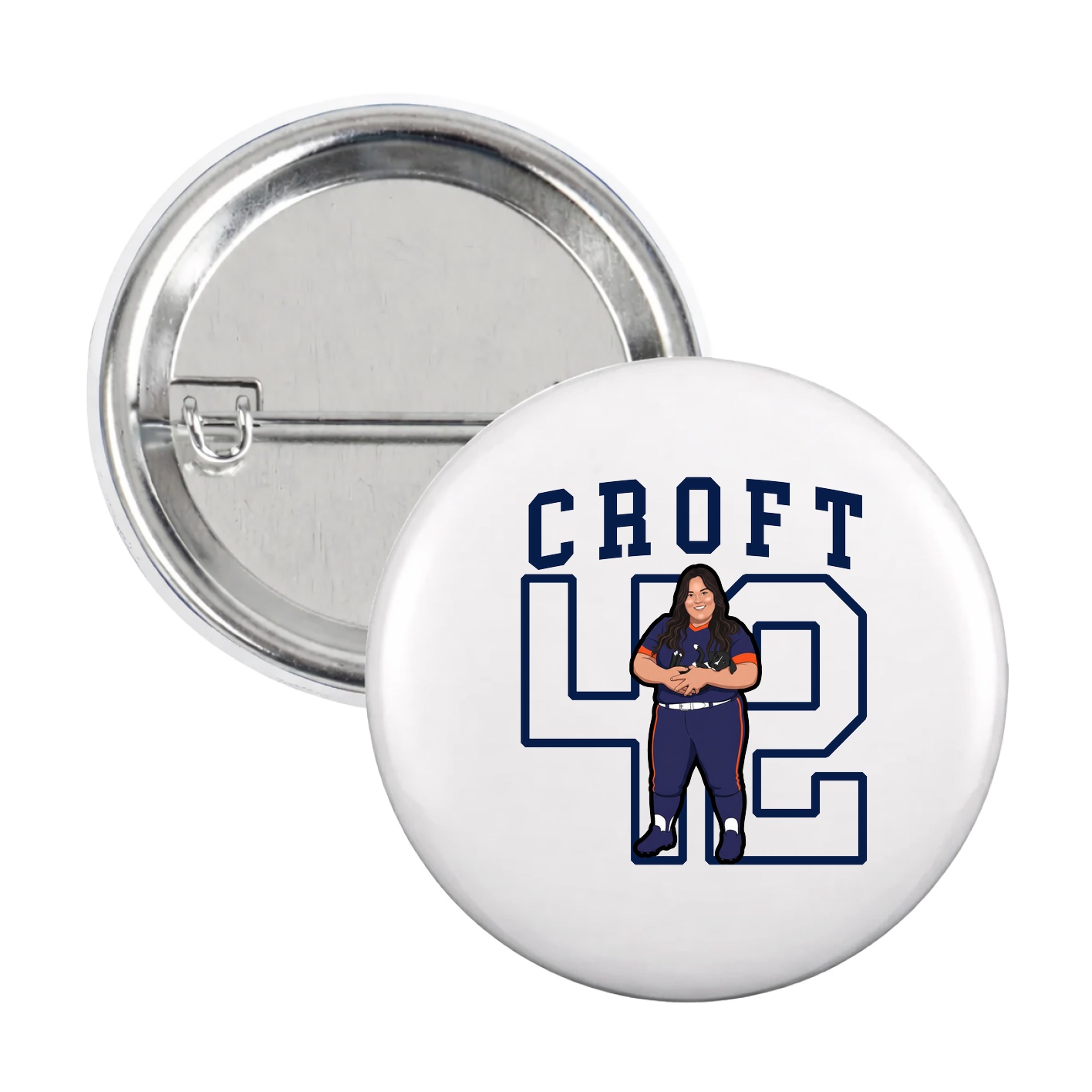 Game Day Button — Shirsey in White