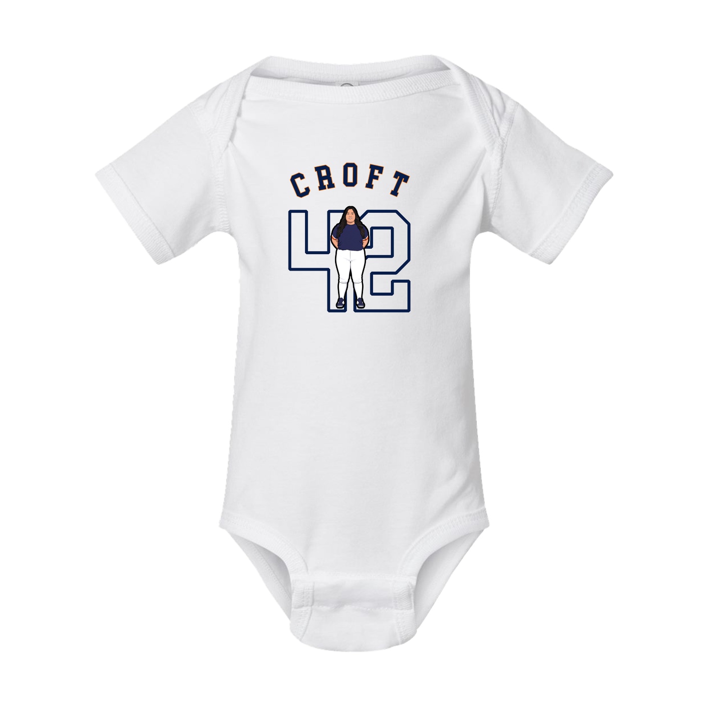 Baby Onesie — Shirsey Arch in White