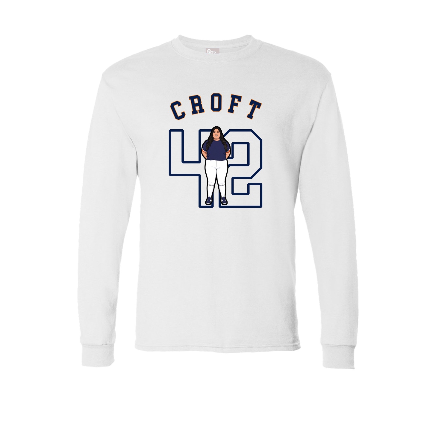 Long Sleeve Tee — Shirsey Arch in White