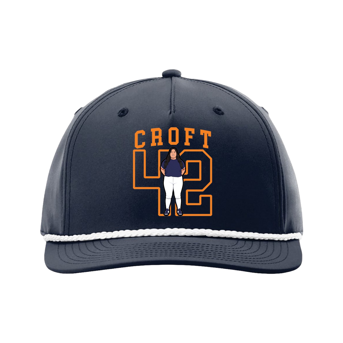Five-Panel Classic Rope Cap — Shirsey in Navy