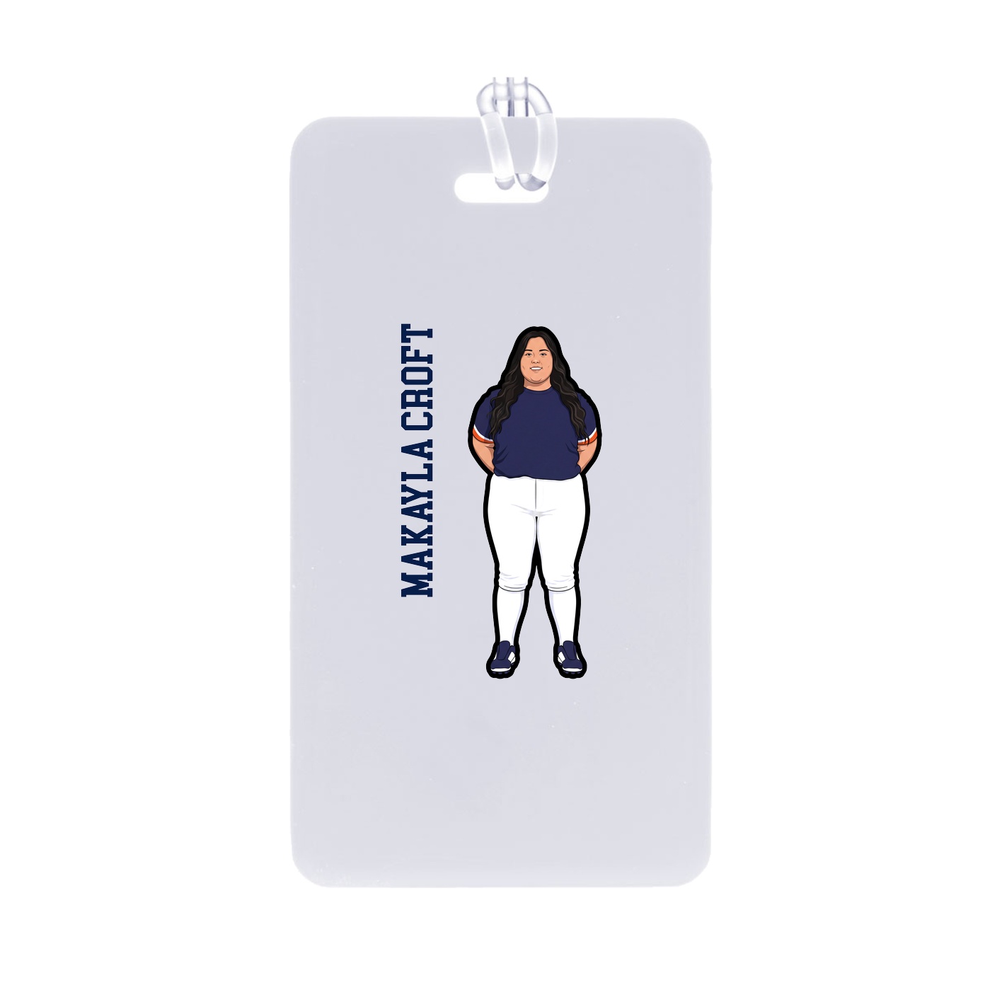 Bag Tag — Name Vertical in Classic
