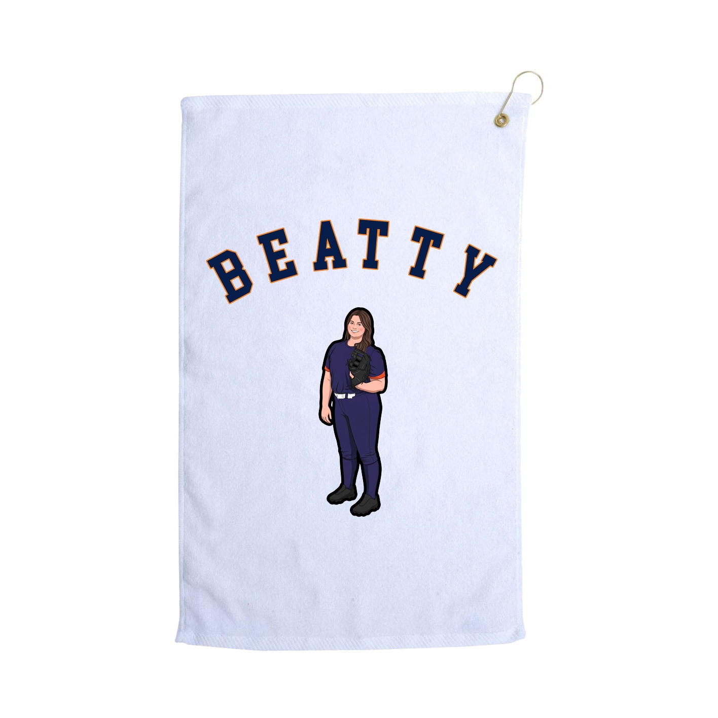 Golf Towel — Shirsey Arch in White