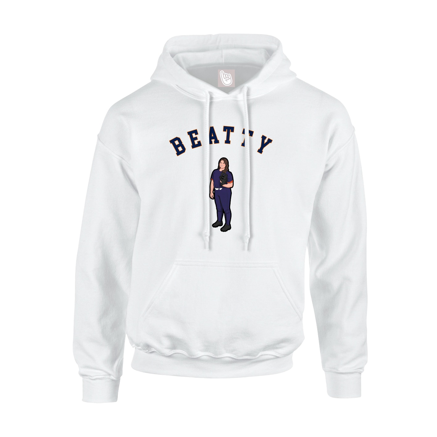 Youth Hoodie — Shirsey Arch in White