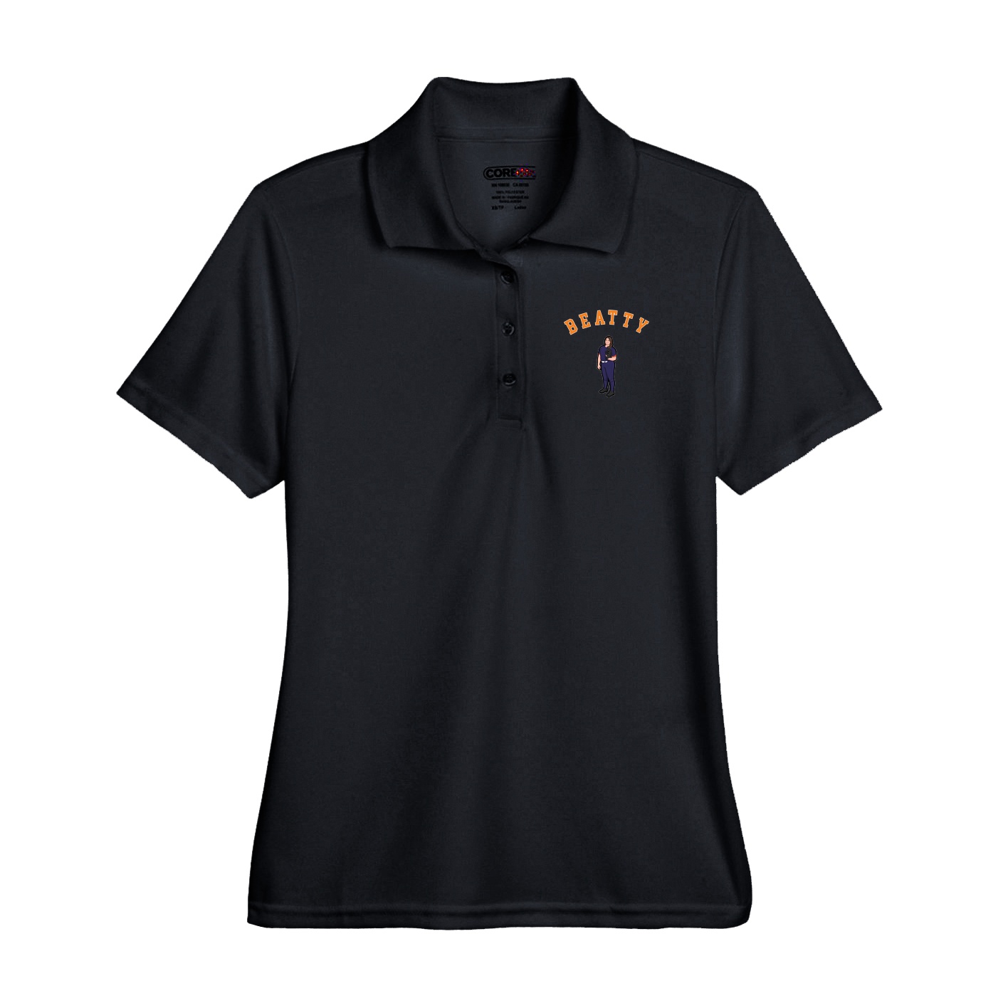 Performance Polo — Shirsey Arch in Black
