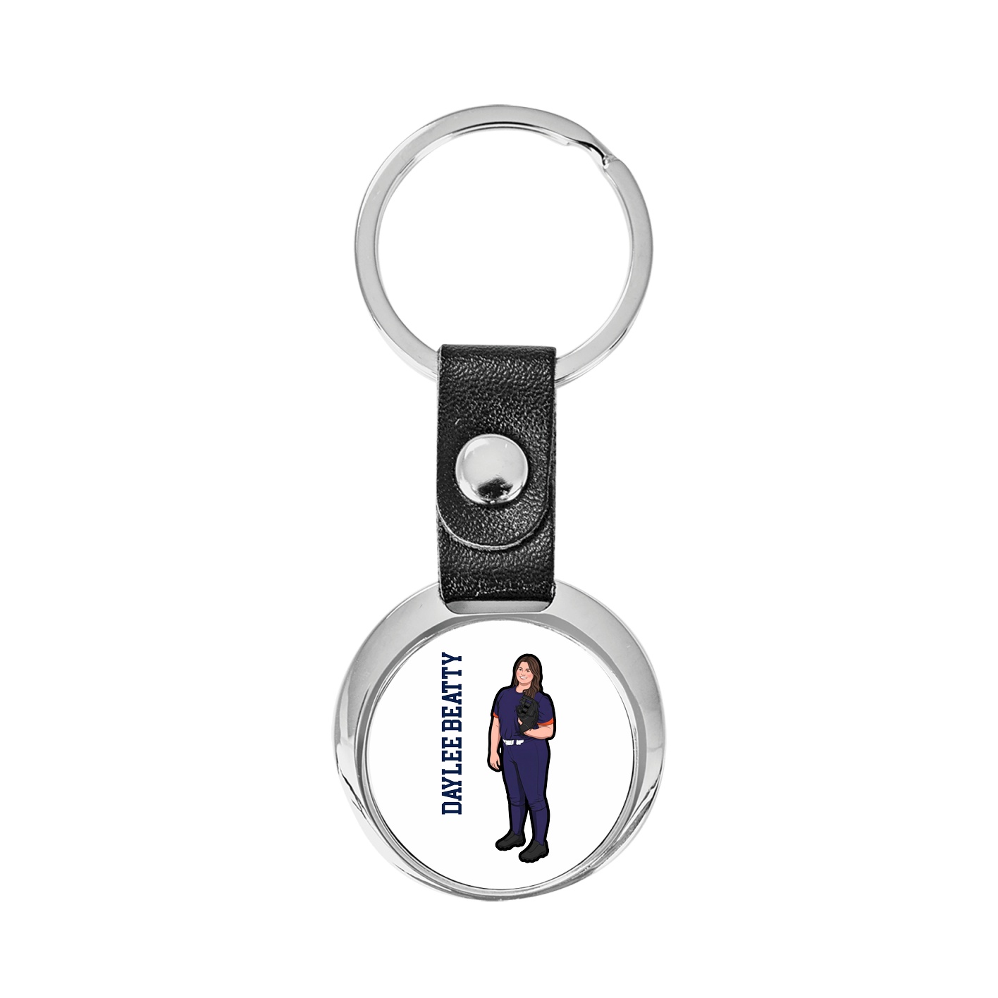 Key Chain — Name Vertical in Classic
