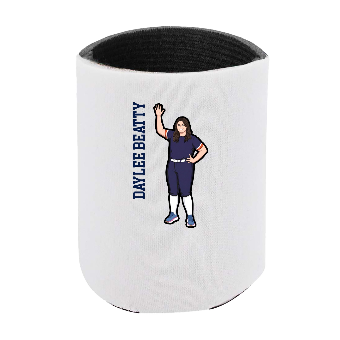 Can Holder — Name Vertical in White