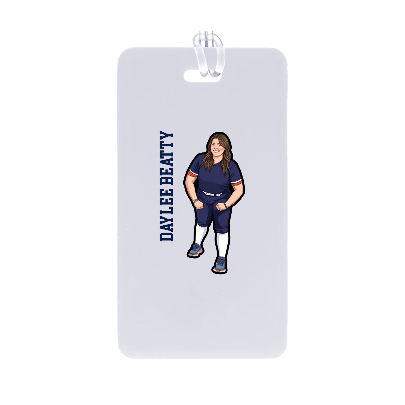 Bag Tag — Name Vertical in Classic