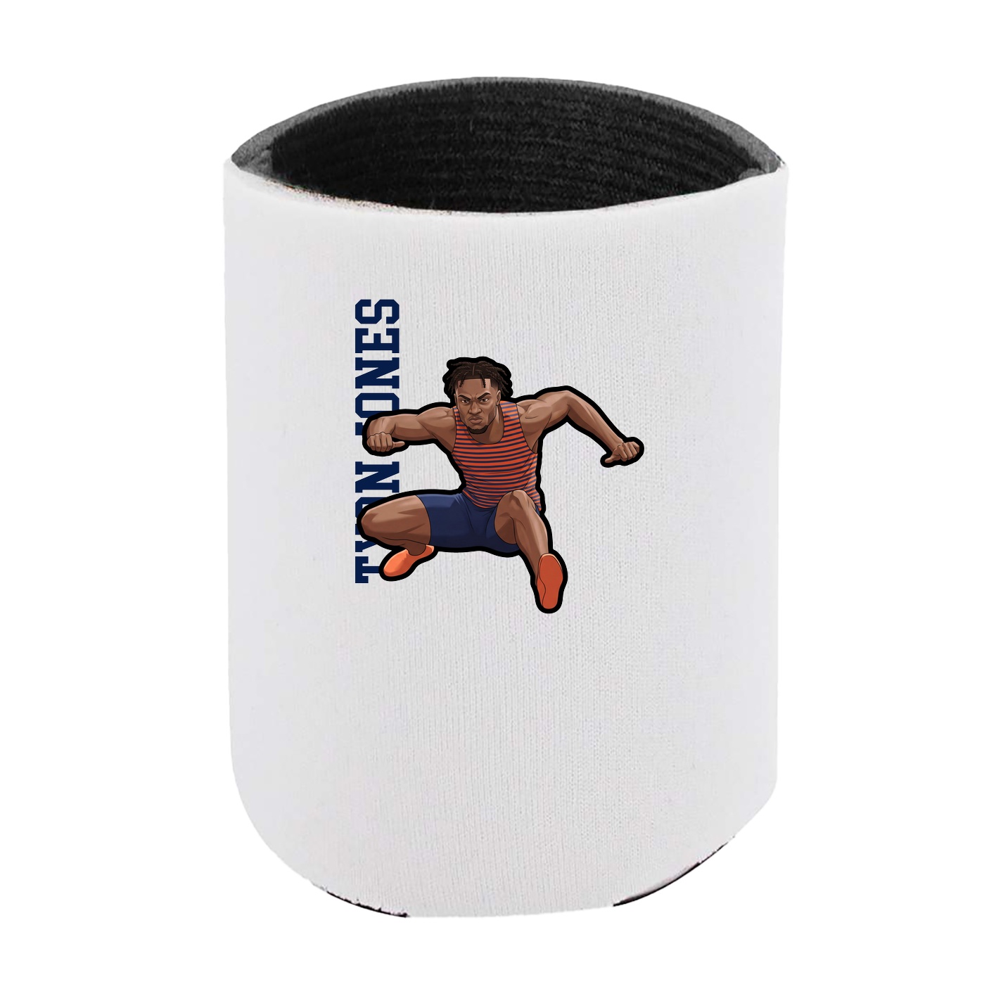 Can Holder — Name Vertical in White