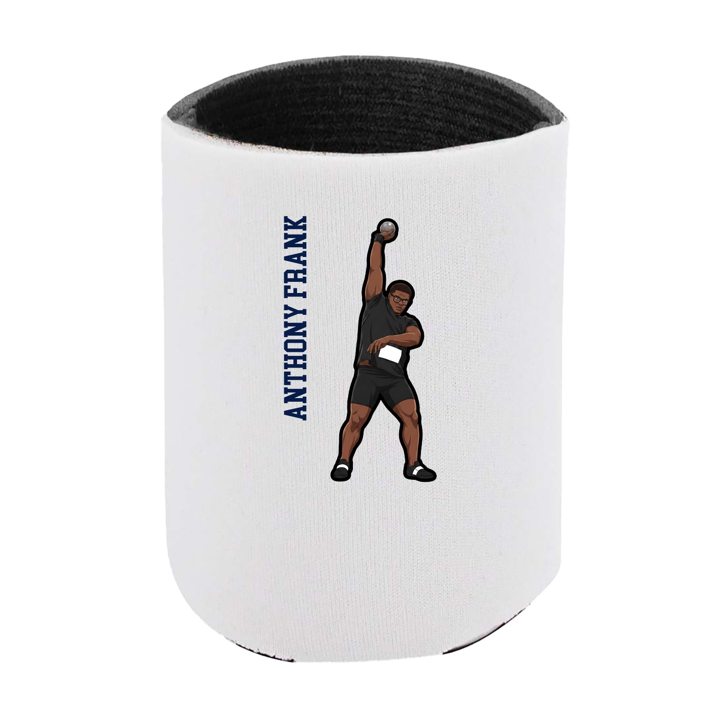 Can Holder — Name Vertical in White