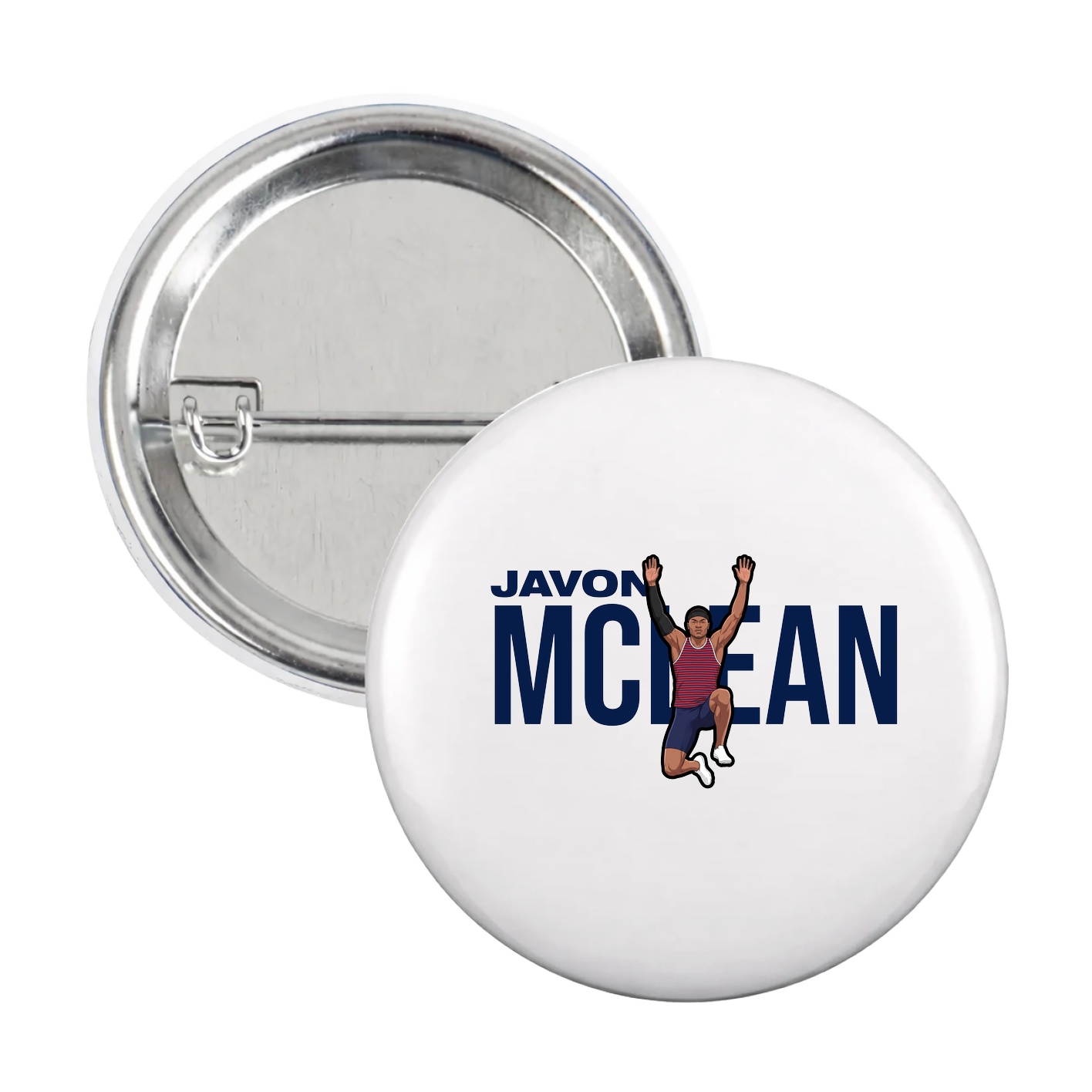 Game Day Button — Player Name in White