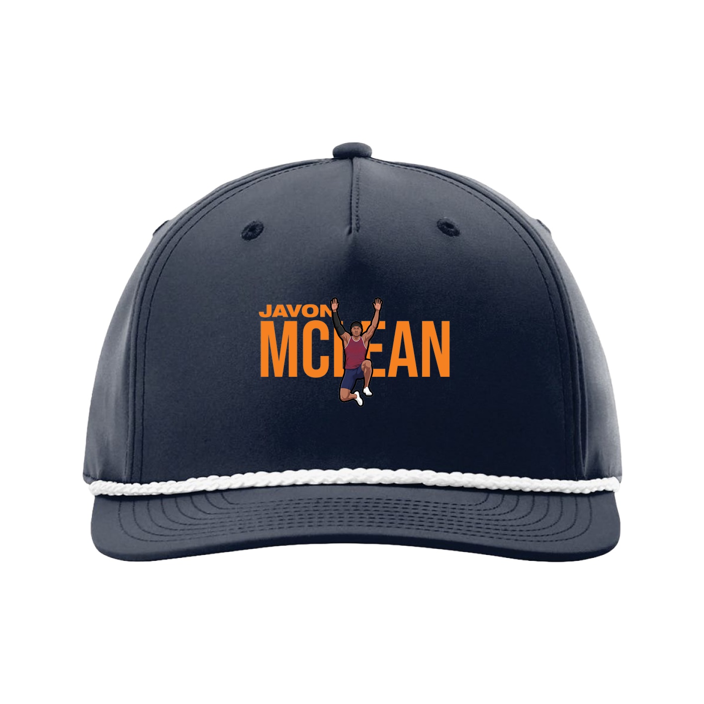 Five-Panel Classic Rope Cap — Player Name in Navy