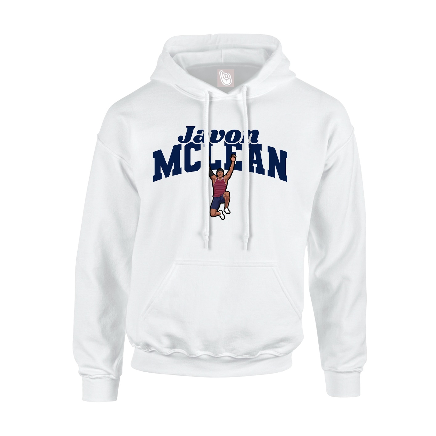 Hoodie — Signature Arch in White
