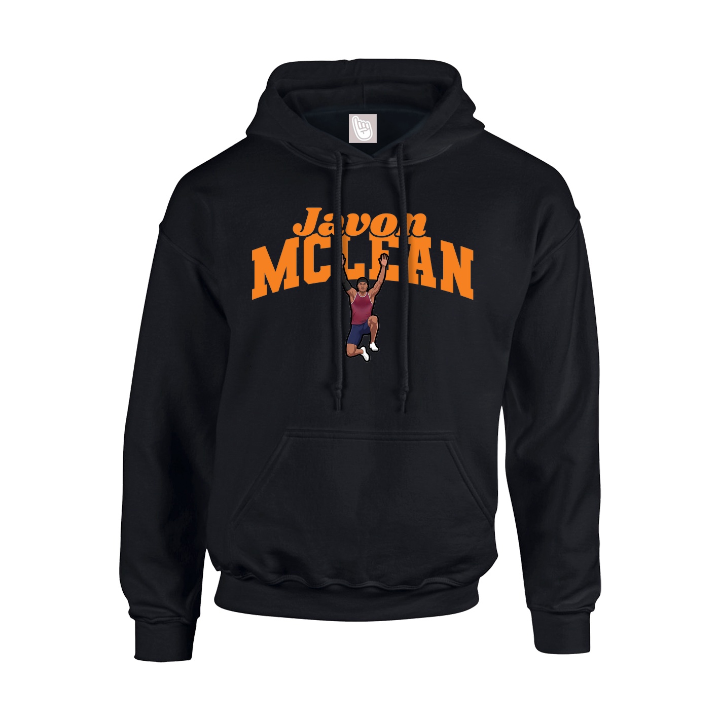 Youth Hoodie — Signature Arch in Black