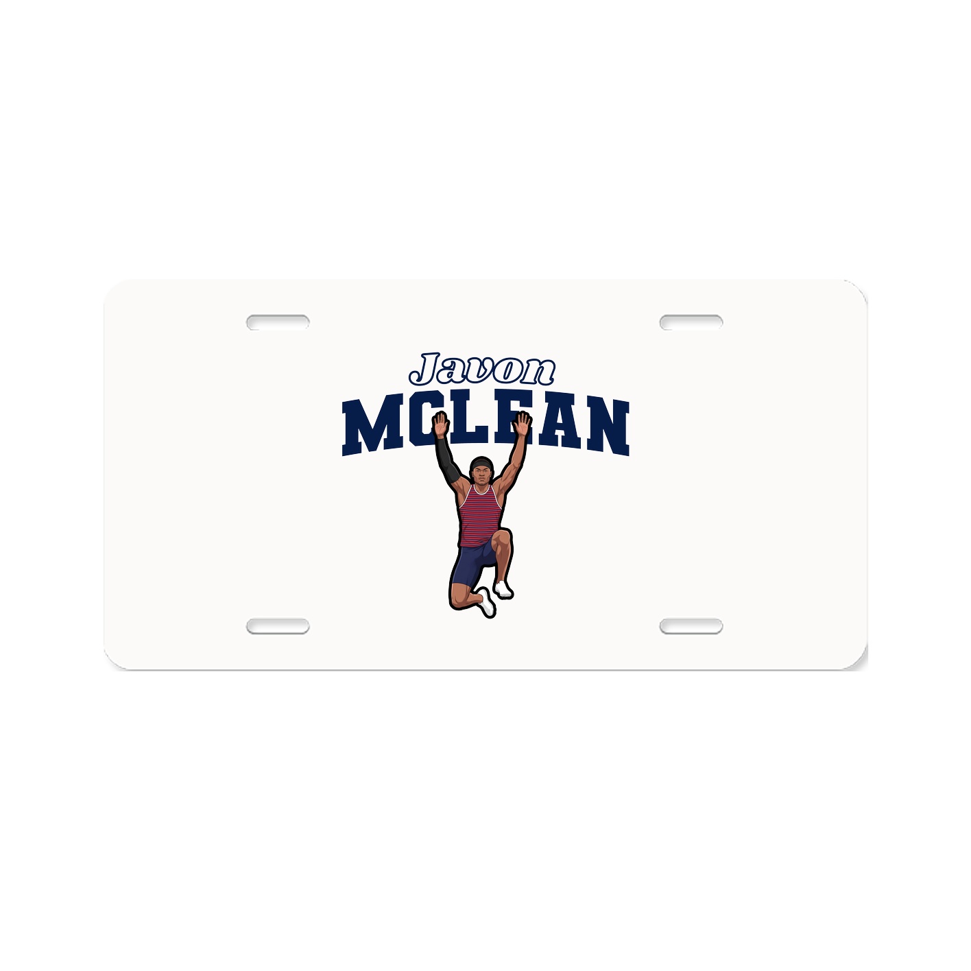 License Plate — Name Arch in Classic