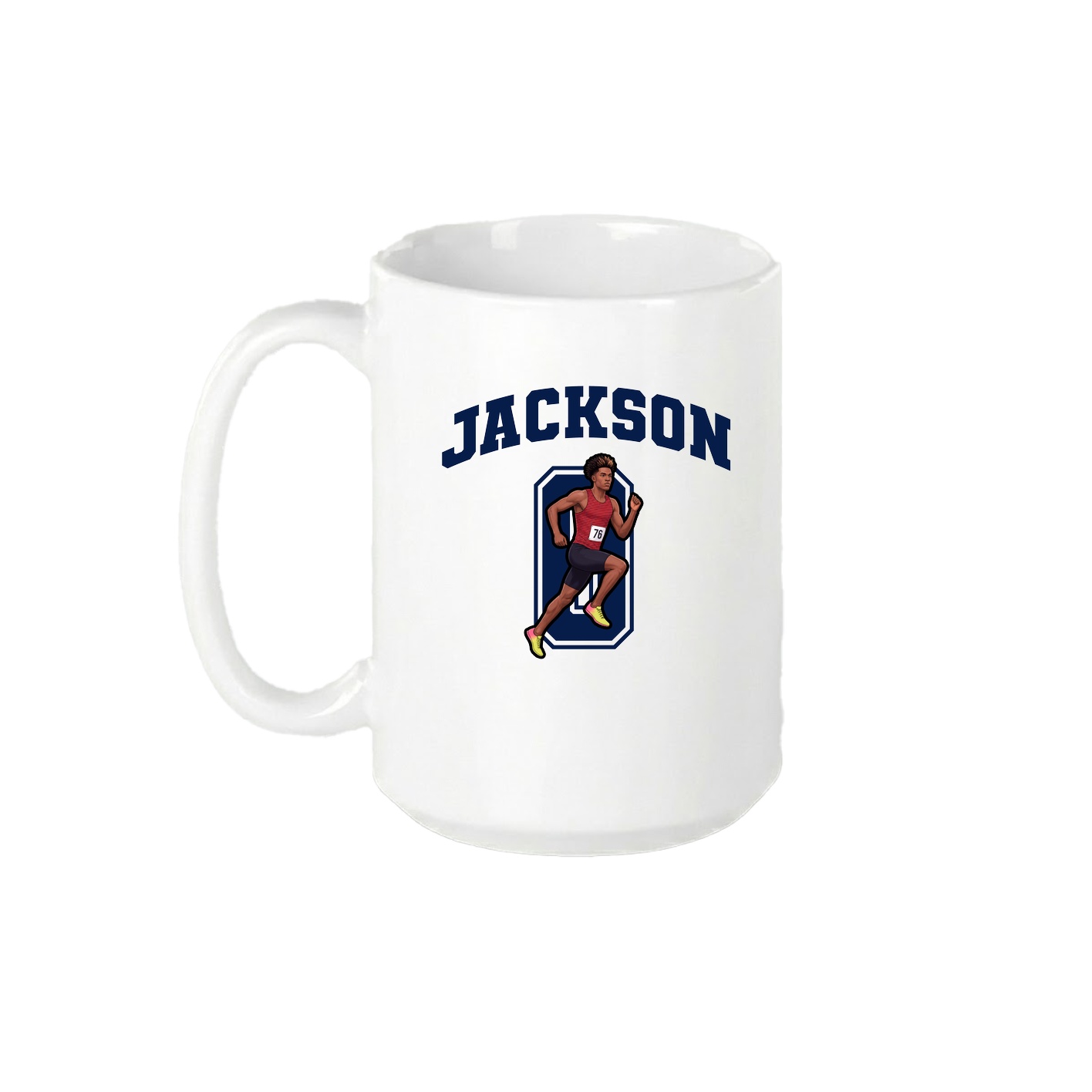 15oz Coffee Mug — Number in White