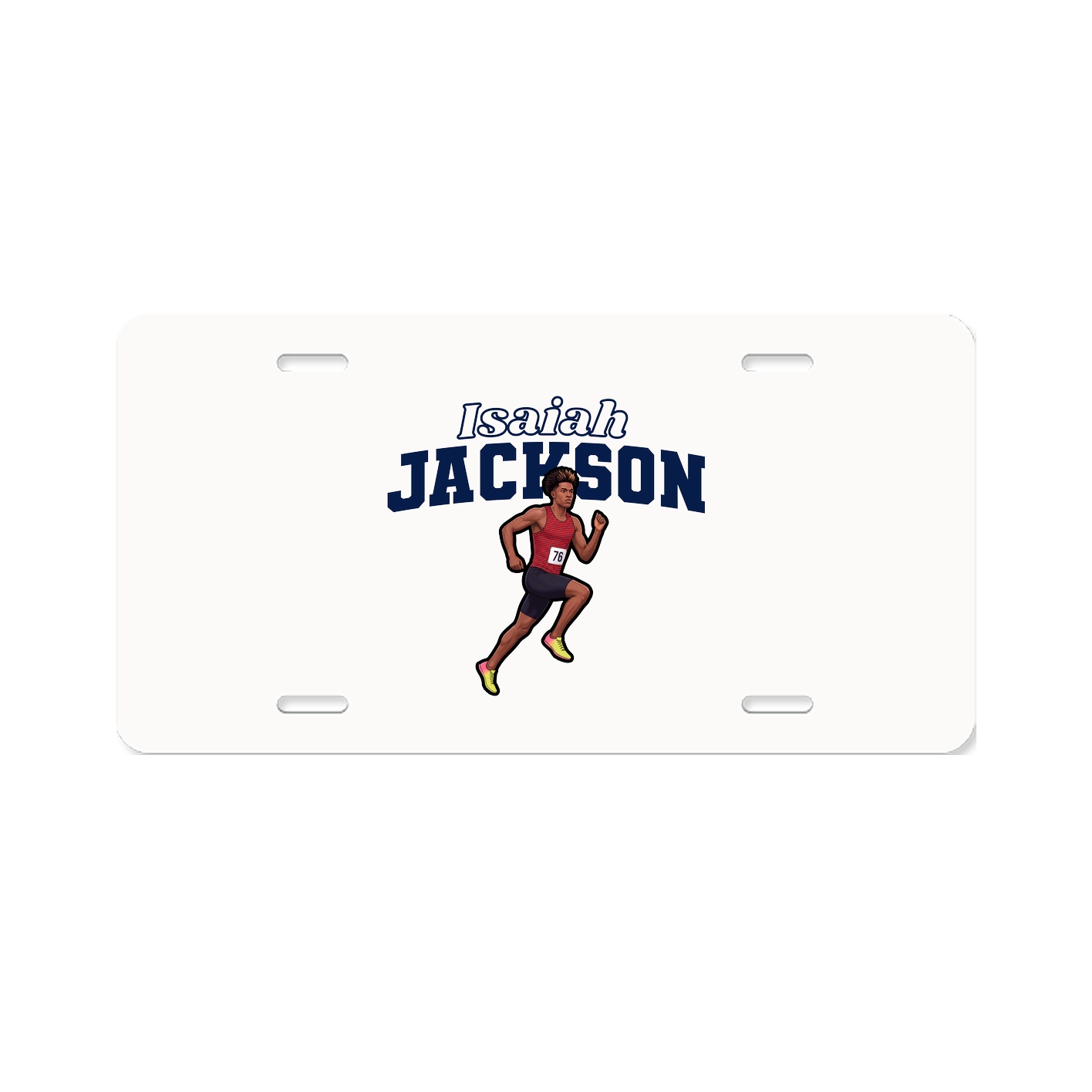 License Plate — Name Arch in Classic