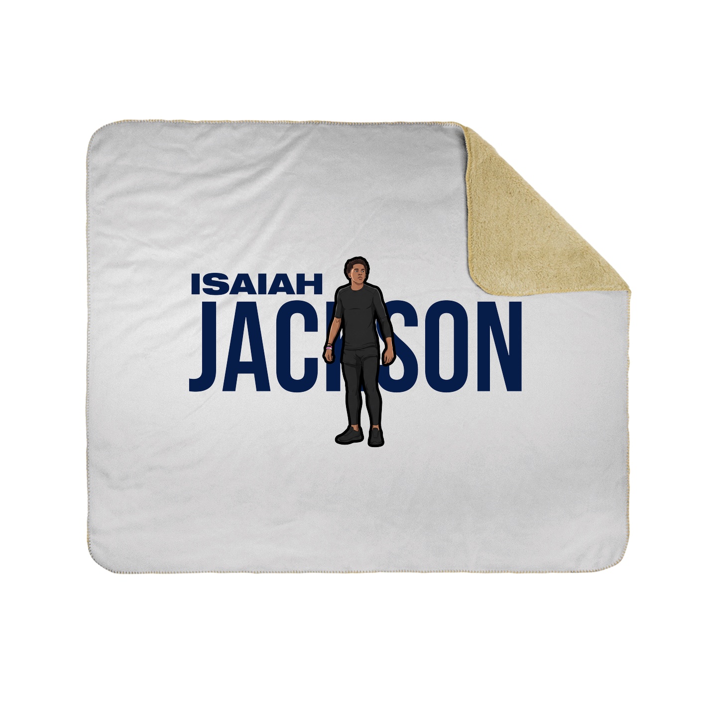 Throw Blanket — Player Name in White