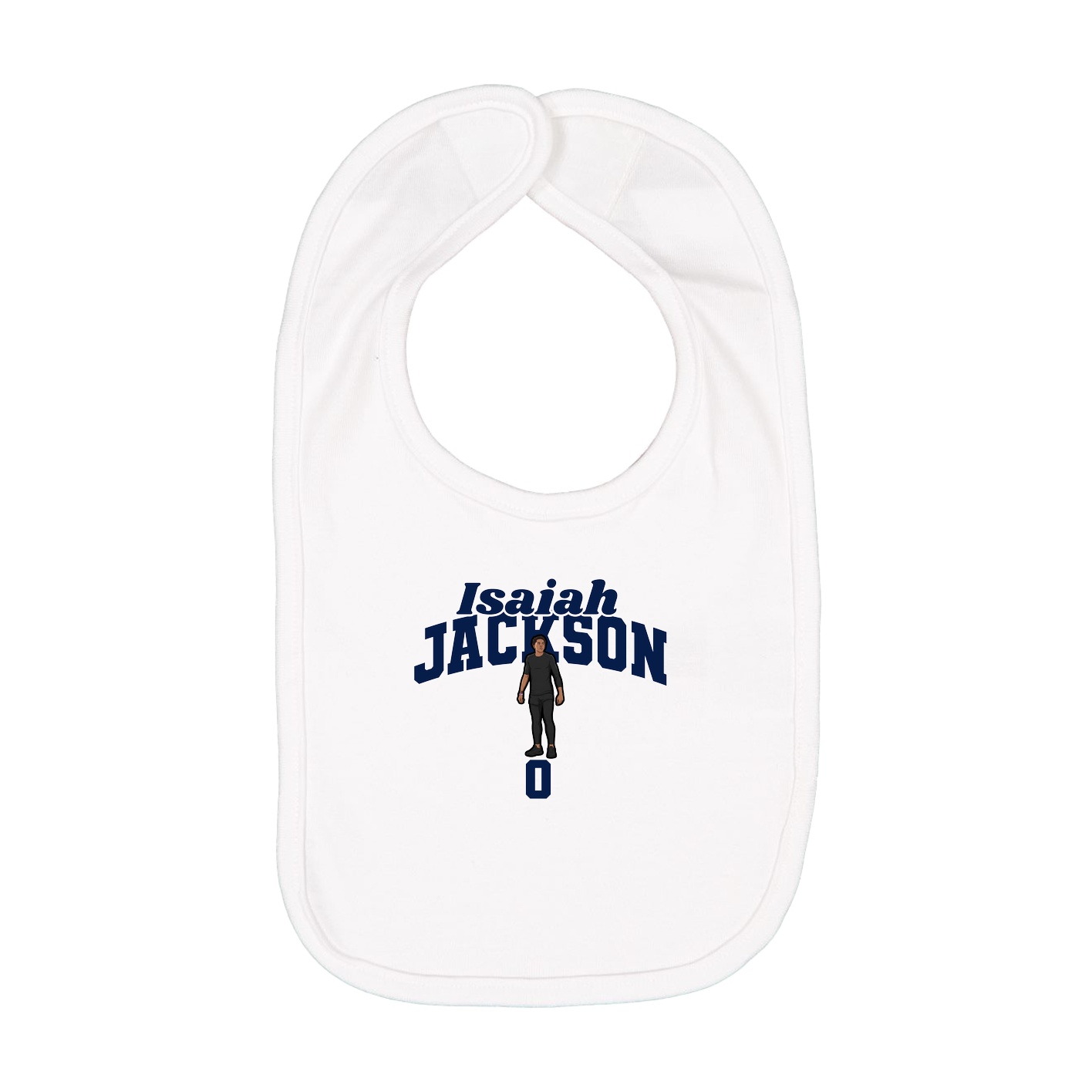 Infant Bib — Signature Arch in White