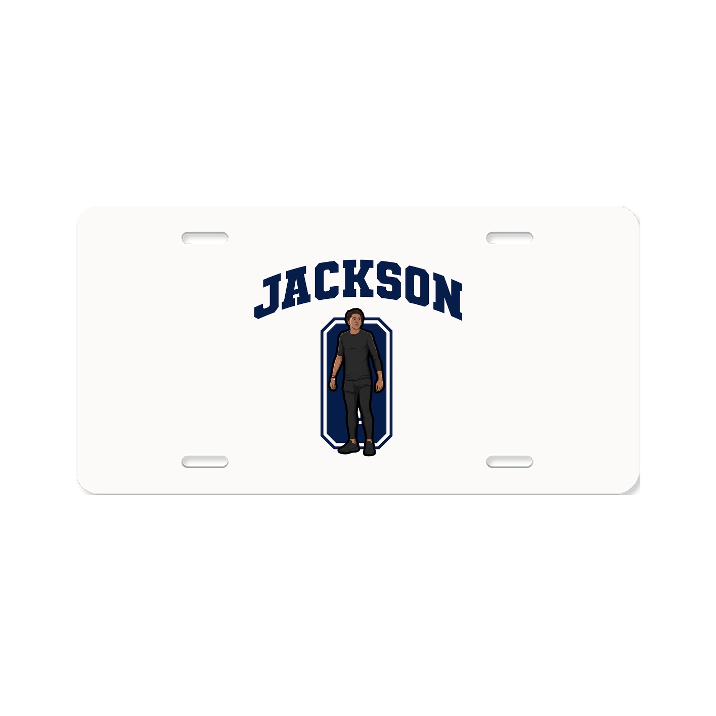 License Plate — Number in Classic
