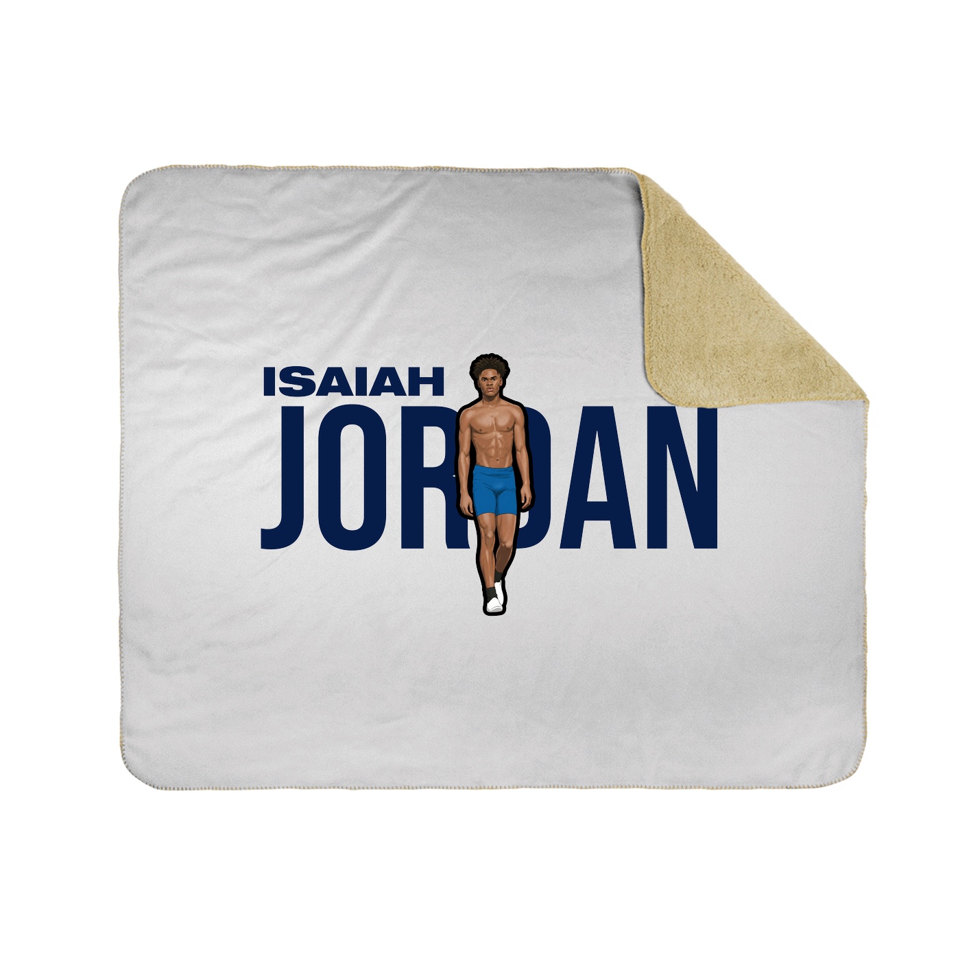 Throw Blanket — Player Name in White