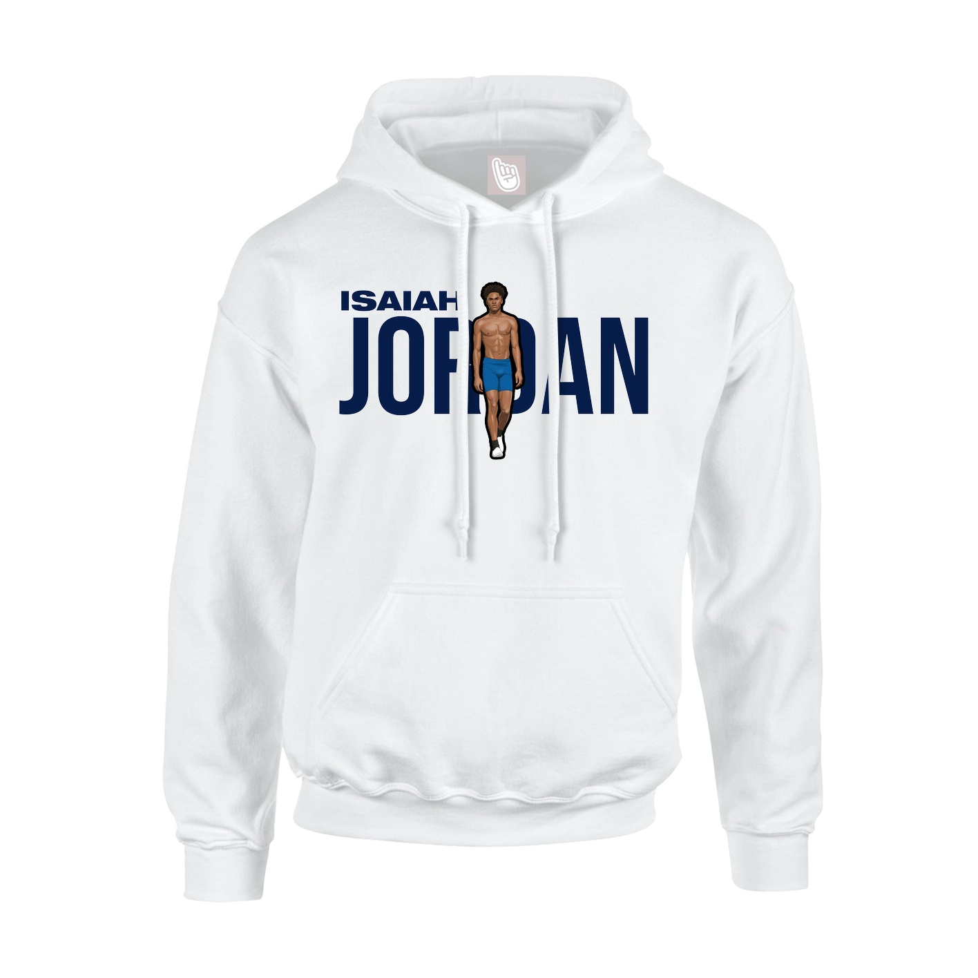 Youth Hoodie — Player Name in White