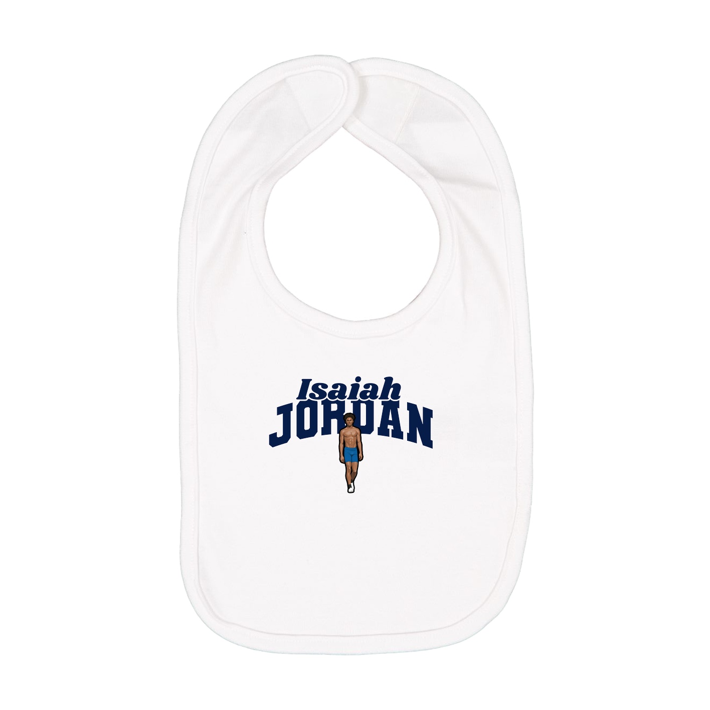 Infant Bib — Signature Arch in White