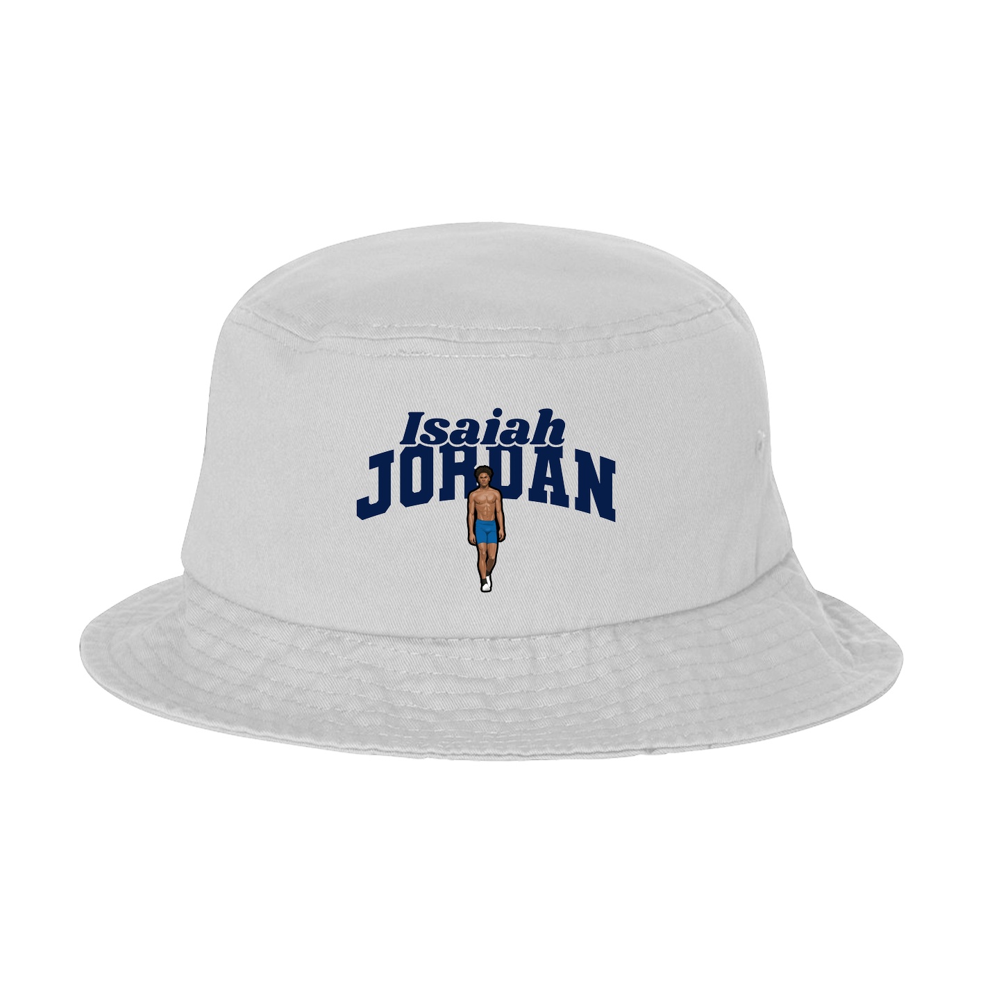 Bucket Cap — Signature Arch in White